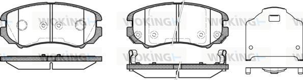 Woking P8533.12 - Bremžu uzliku kompl., Disku bremzes autospares.lv