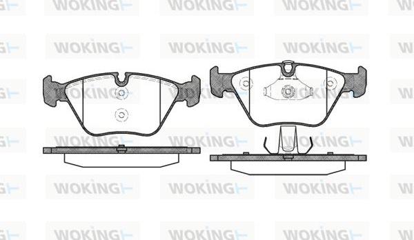 Woking P8633.10 - Bremžu uzliku kompl., Disku bremzes autospares.lv