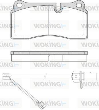 Woking P8833.21 - Bremžu uzliku kompl., Disku bremzes www.autospares.lv