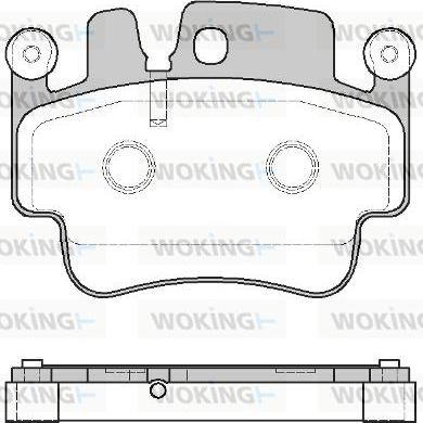 Woking P8823.00 - Bremžu uzliku kompl., Disku bremzes www.autospares.lv