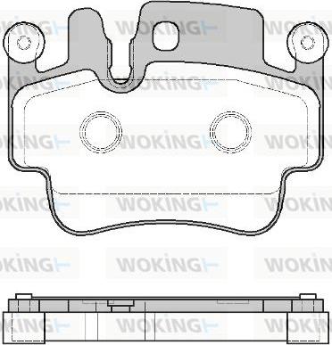 Woking P8823.10 - Bremžu uzliku kompl., Disku bremzes www.autospares.lv