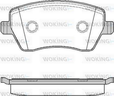 Woking P8873.00 - Тормозные колодки, дисковые, комплект www.autospares.lv