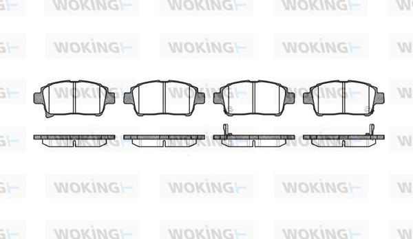 Woking P8713.02 - Bremžu uzliku kompl., Disku bremzes autospares.lv