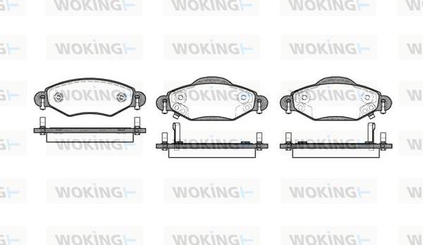 Woking P8783.02 - Bremžu uzliku kompl., Disku bremzes autospares.lv