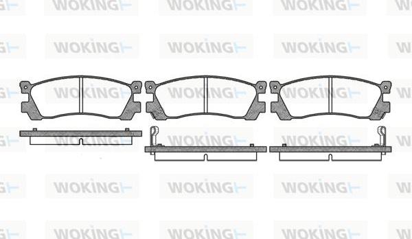 Woking P3483.02 - Bremžu uzliku kompl., Disku bremzes autospares.lv