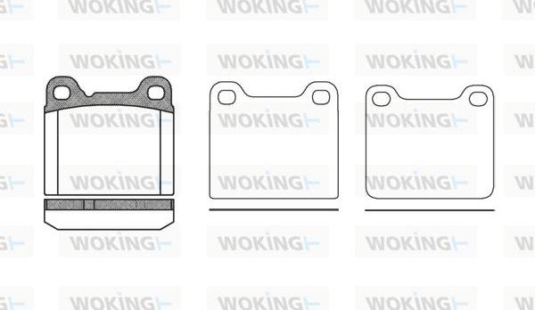 Woking P3573.20 - Brake Pad Set, disc brake www.autospares.lv