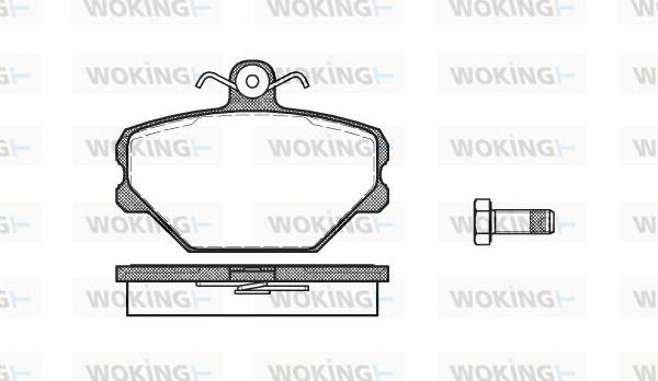 Woking P3643.00 - Bremžu uzliku kompl., Disku bremzes www.autospares.lv