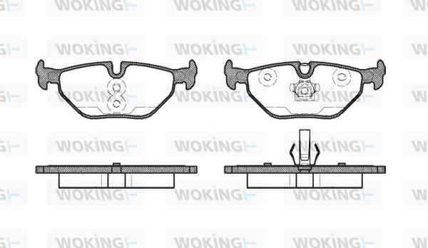 Woking P3653.41 - Brake Pad Set, disc brake www.autospares.lv