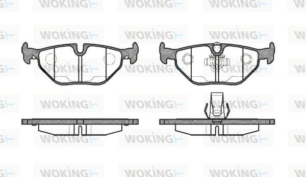 Woking P3653.15 - Bremžu uzliku kompl., Disku bremzes www.autospares.lv