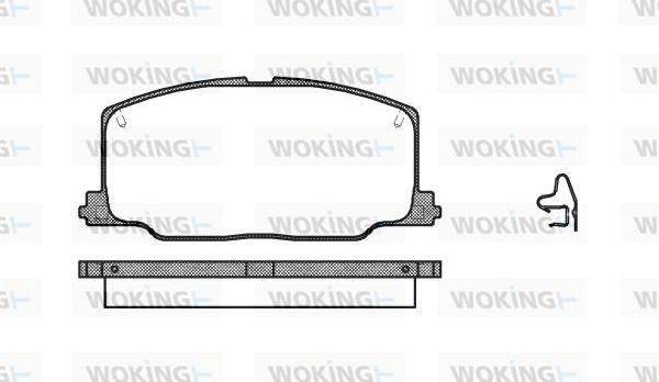 Woking P3683.04 - Brake Pad Set, disc brake www.autospares.lv