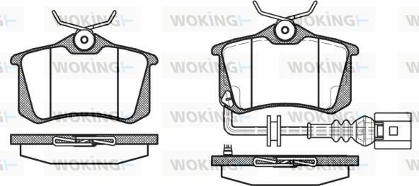 Woking P3633.41 - Bremžu uzliku kompl., Disku bremzes autospares.lv