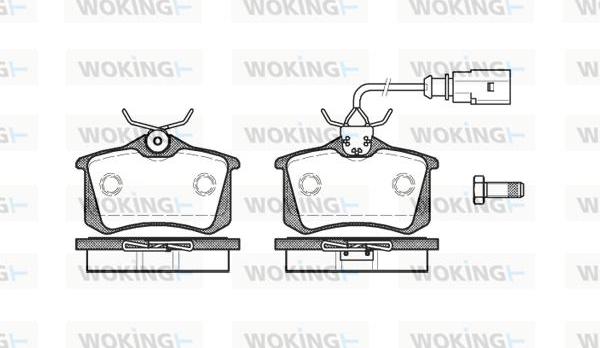 Woking P3633.51 - Brake Pad Set, disc brake www.autospares.lv