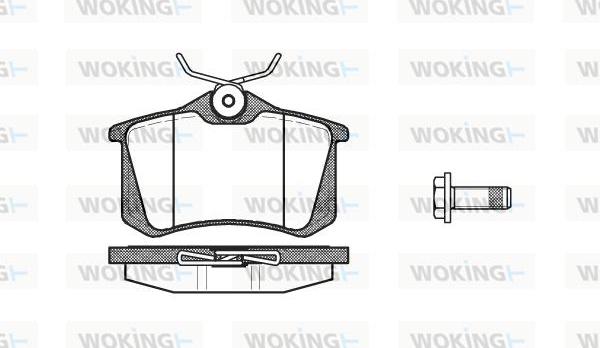 Woking P3633.05 - Brake Pad Set, disc brake www.autospares.lv