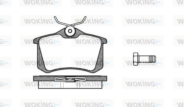 Woking P3633.10 - Brake Pad Set, disc brake www.autospares.lv