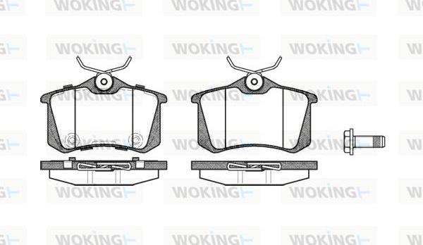 Woking P3633.74 - Brake Pad Set, disc brake www.autospares.lv