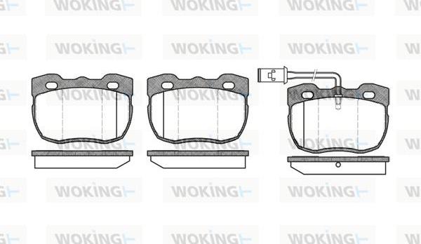 Woking P3673.11 - Bremžu uzliku kompl., Disku bremzes autospares.lv