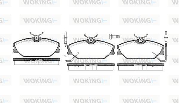 Woking P3083.02 - Brake Pad Set, disc brake www.autospares.lv