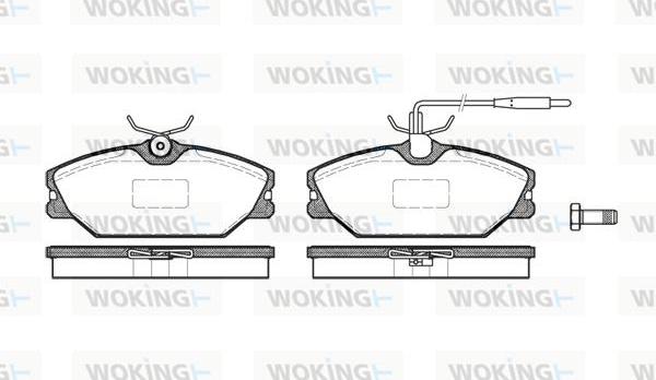 Woking P3083.12 - Bremžu uzliku kompl., Disku bremzes autospares.lv