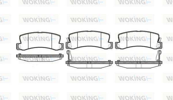 Woking P3143.22 - Brake Pad Set, disc brake www.autospares.lv