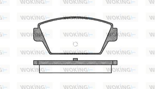 Woking P3153.00 - Brake Pad Set, disc brake www.autospares.lv