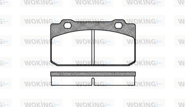 Woking P3103.00 - Bremžu uzliku kompl., Disku bremzes autospares.lv