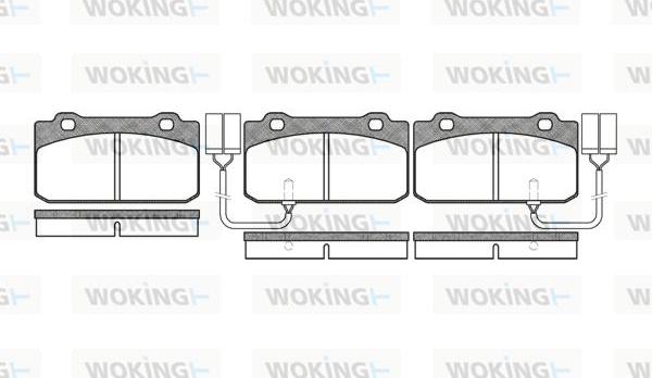 Woking P3103.02 - Bremžu uzliku kompl., Disku bremzes autospares.lv