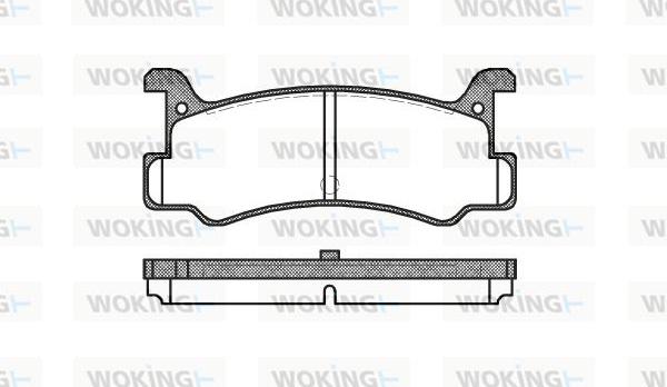 Woking P3133.00 - Bremžu uzliku kompl., Disku bremzes autospares.lv