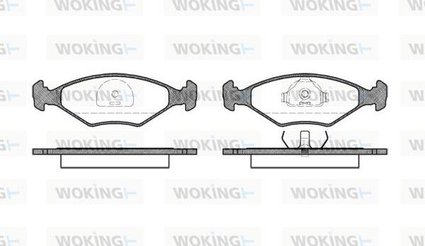 Woking P3813.10 - Bremžu uzliku kompl., Disku bremzes autospares.lv