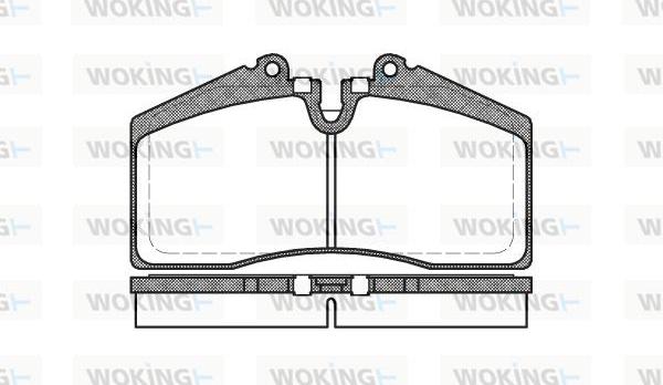 Woking P3883.00 - Bremžu uzliku kompl., Disku bremzes www.autospares.lv