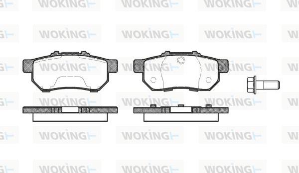 Woking P3333.20 - Bremžu uzliku kompl., Disku bremzes autospares.lv