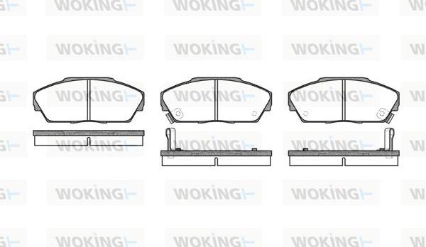 Woking P3373.02 - Brake Pad Set, disc brake www.autospares.lv