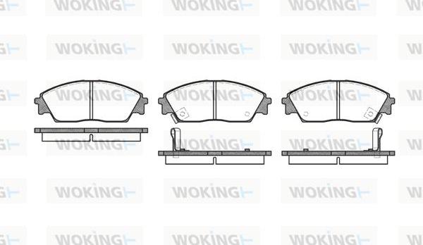 Woking P3293.02 - Bremžu uzliku kompl., Disku bremzes autospares.lv