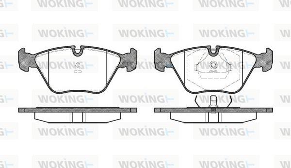 Woking P3703.00 - Bremžu uzliku kompl., Disku bremzes www.autospares.lv