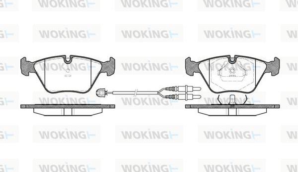 Woking P3703.22 - Bremžu uzliku kompl., Disku bremzes autospares.lv