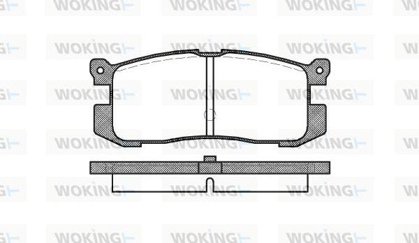 Woking P3723.00 - Bremžu uzliku kompl., Disku bremzes www.autospares.lv