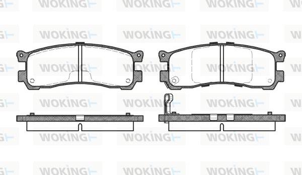 Woking P2993.21 - Bremžu uzliku kompl., Disku bremzes autospares.lv