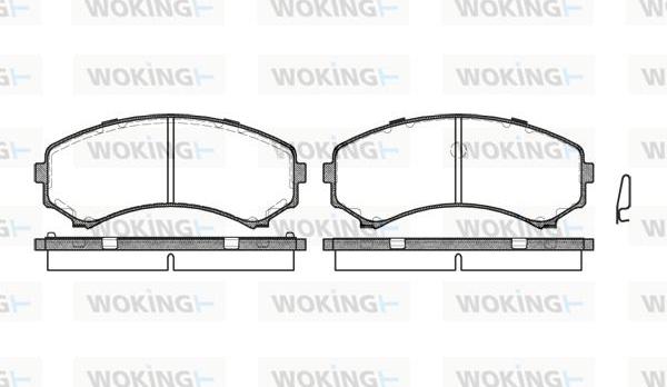 Woking P2963.00 - Brake Pad Set, disc brake www.autospares.lv