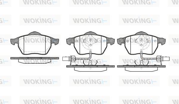 Woking P2903.52 - Brake Pad Set, disc brake www.autospares.lv