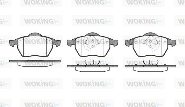 Woking P2903.01 - Brake Pad Set, disc brake www.autospares.lv