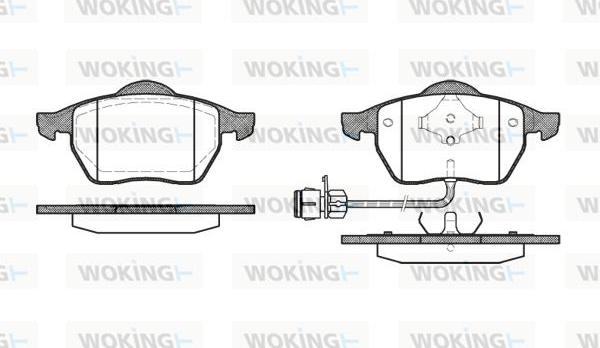 Woking P2903.02 - Brake Pad Set, disc brake www.autospares.lv