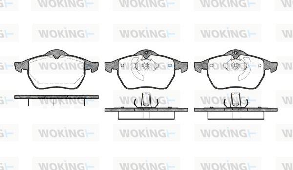 Woking P2903.10 - Bremžu uzliku kompl., Disku bremzes autospares.lv