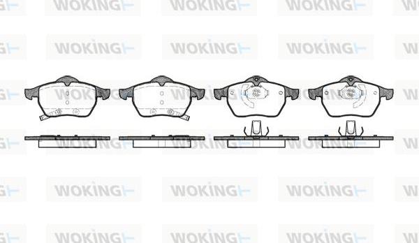 Woking P2903.32 - Brake Pad Set, disc brake www.autospares.lv