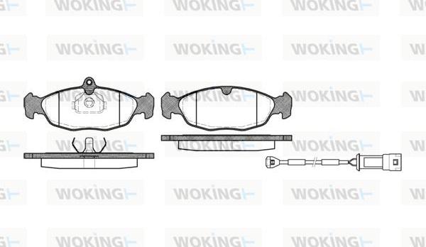 Woking P2933.02 - Bremžu uzliku kompl., Disku bremzes autospares.lv