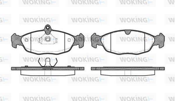 Woking P2933.20 - Bremžu uzliku kompl., Disku bremzes autospares.lv