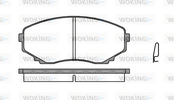 Woking P2973.00 - Brake Pad Set, disc brake www.autospares.lv