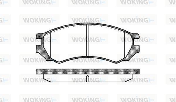 Woking P2443.00 - Bremžu uzliku kompl., Disku bremzes autospares.lv