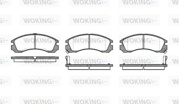 Woking P2543.02 - Brake Pad Set, disc brake www.autospares.lv