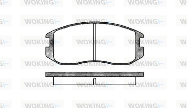 Woking P2573.00 - Brake Pad Set, disc brake www.autospares.lv