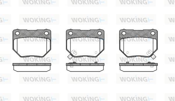 Woking P2653.02 - Brake Pad Set, disc brake www.autospares.lv