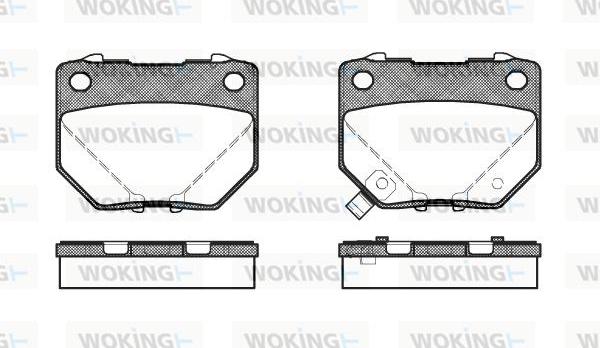 Woking P2653.21 - Brake Pad Set, disc brake www.autospares.lv